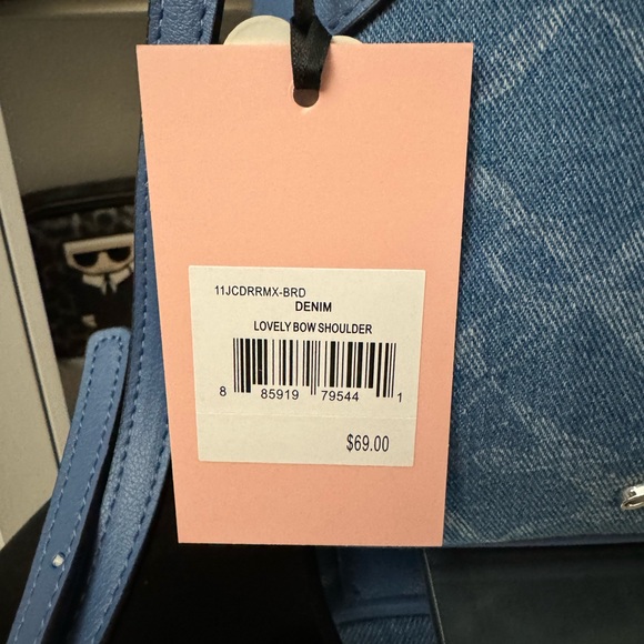 Juicy Couture Denim Lovely Bow Shoulder Bag - Picture 3 of 3